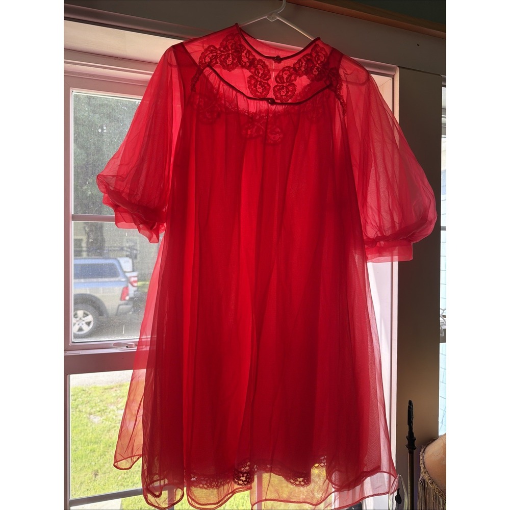 Ultra-Charming Vintage Kayser Babydoll & Robe peignoir Set Bridal
